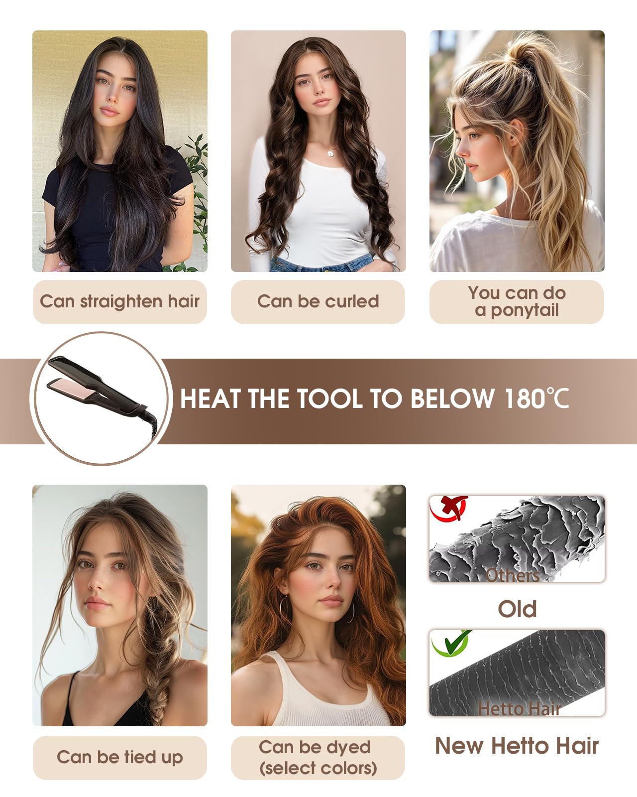 Amazon.com : Hetto Tape in Hair Extensions Human Hair 