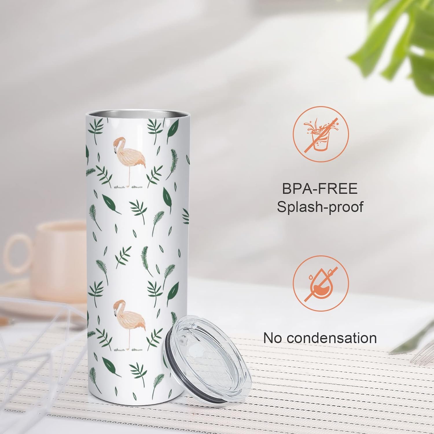 AGH 10 Pack Sublimation Tumblers Blank 20 OZ Straight Skinny Tumbler with Straw, Stainless Steel Double Layer Insulated Mug, Individually Box, Travel Tumblers - Image 5