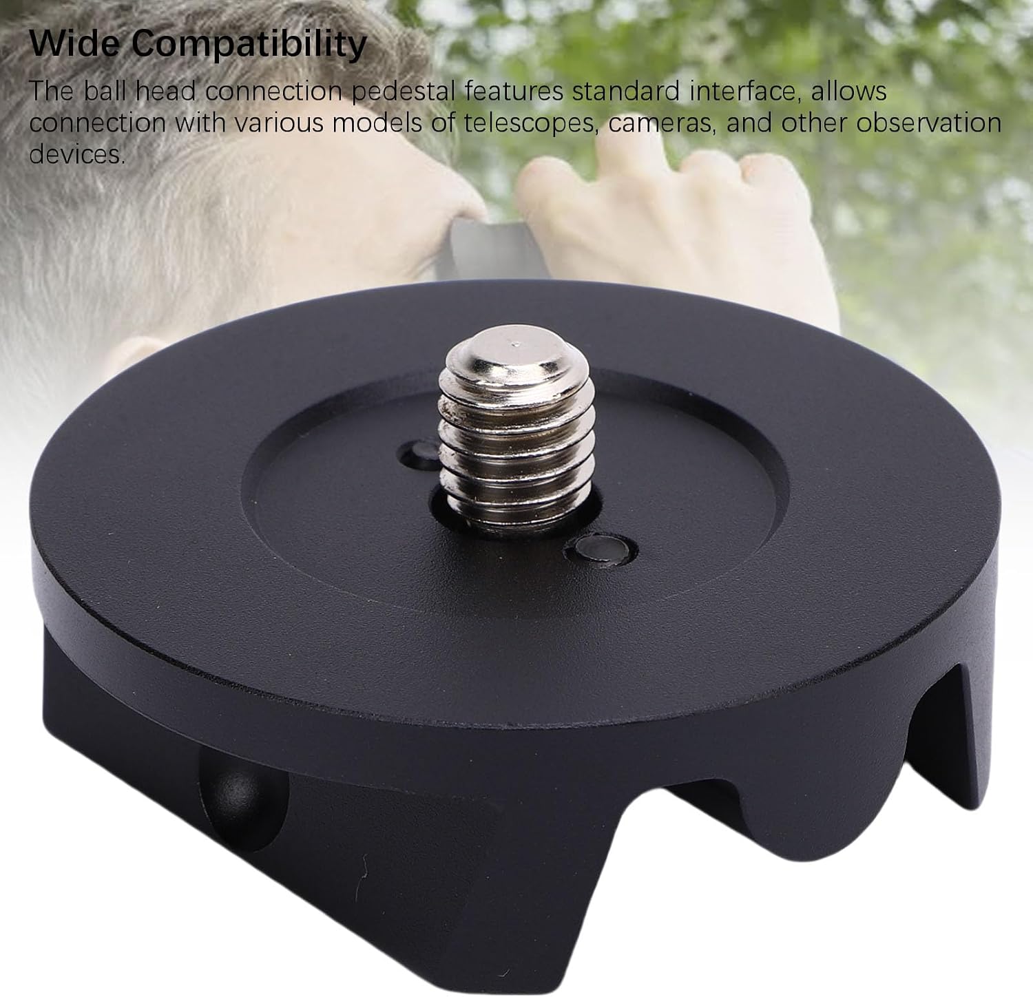Telescope Accessory for Star Tracker Astrophotography, Equatorial Wedge S50 Accessories, for Skywatcher Mount Ball Head Adapter