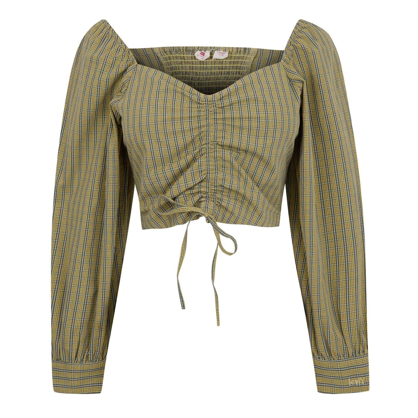 Levi's Damen Devin Bluse, Zelda Plaid Weeping Willow, Grün, L