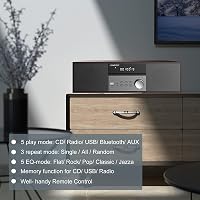 LONPOO LP-816 Kompakt HiFi Rendszer 40W RMS, CD Lejátszóval, FM Rádióval, Bluetooth-szal, Fa Hangszóróházzal, Mély Basszussal

AI: I've crea 5