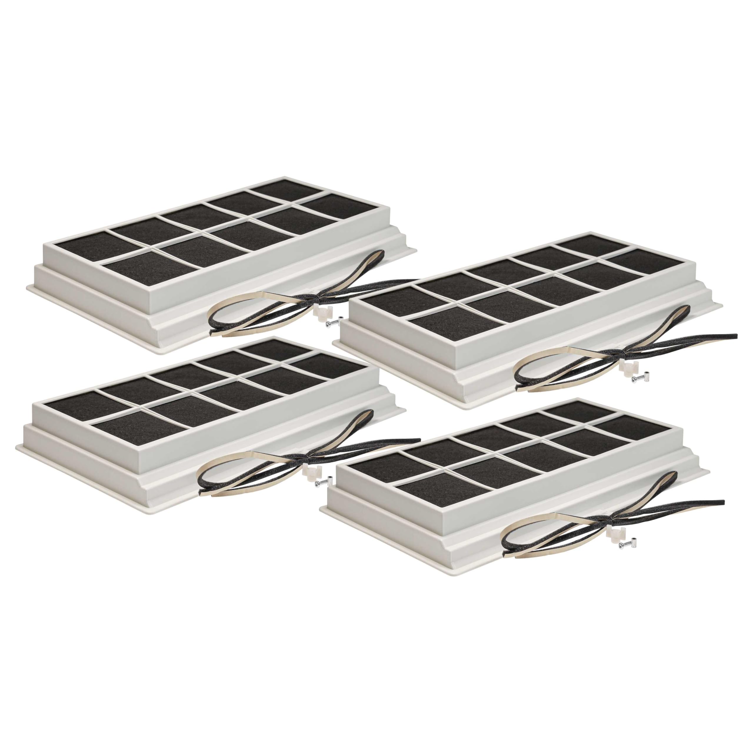 vhbw 4 x filtr z węglem aktywnym zastępuje Neff D8640N0GB(00), D8940N0/01, D8641N0GB(00) do okapów kuchennych - 49,5 x 29,5 x 6,2 cm