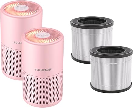 FULMINARE Air Purifiers for Bedroom Quiet Air Cleaner With Night Light Portable Small Air Purifier for Living Room