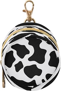 Kigai Cow Style Black White Pacifier Holder Case, Pacifier Storage Case for Diaper Bag, Portable Pacifier Holder for Newborn Baby Boy Girl