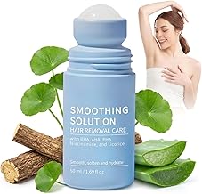Razor Bump Smoothing Solution Ingrown Hair Reduction with BHA AHA - High Roller Ingrown Tonic for Underarms Abdomen - Ingrown Hair Serum for Men & Women - Roller Ball Applicator for Tend Skin