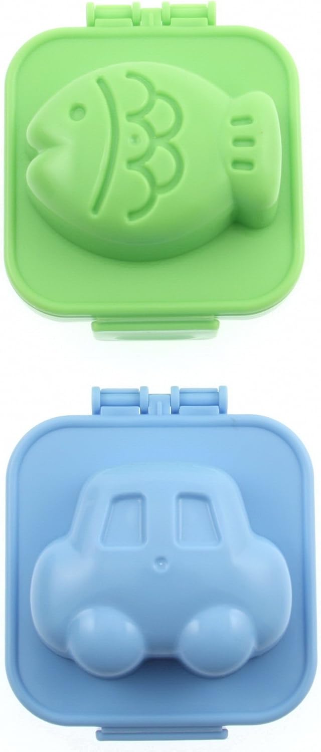 BlastCase DG Plastic Egg Mold, Set of 2, Fish and Car