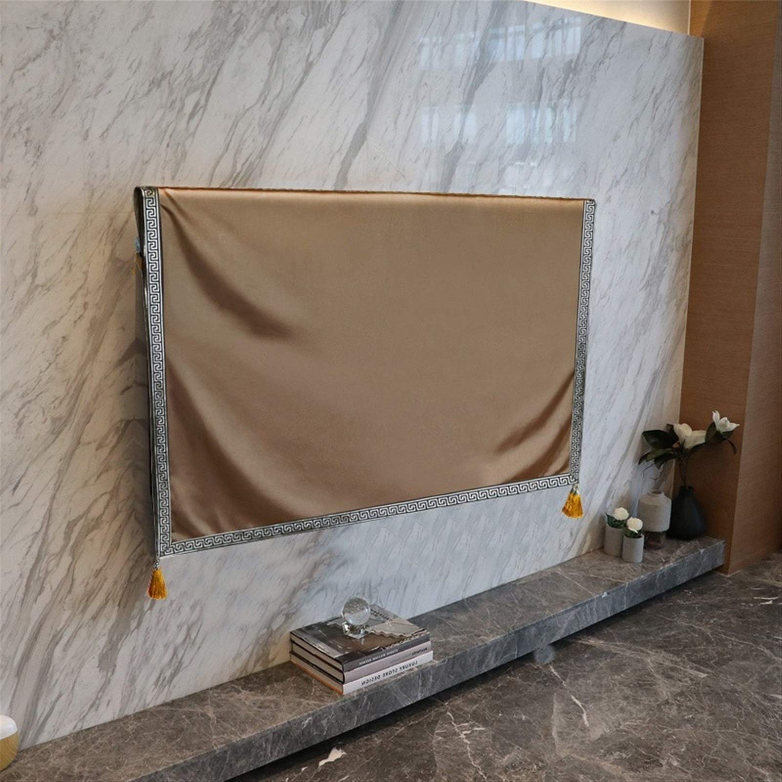 Funda de TV azul de 50 pulgadas, resistente a la intemperie y al polvo, cubierta antipolvo y camino de mesa, cojines elegantes para protección de mesa de comedor