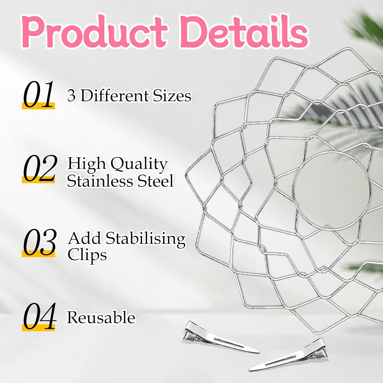 Flower Frogs Grid Ikebana Bouquet Stem Holder Set for Arrangements Vase,Stainless Steel Reusable Floral Grid Arranging Accessories Floristry Supplies Plant Kenzan Separator Wire for Vase Inserts