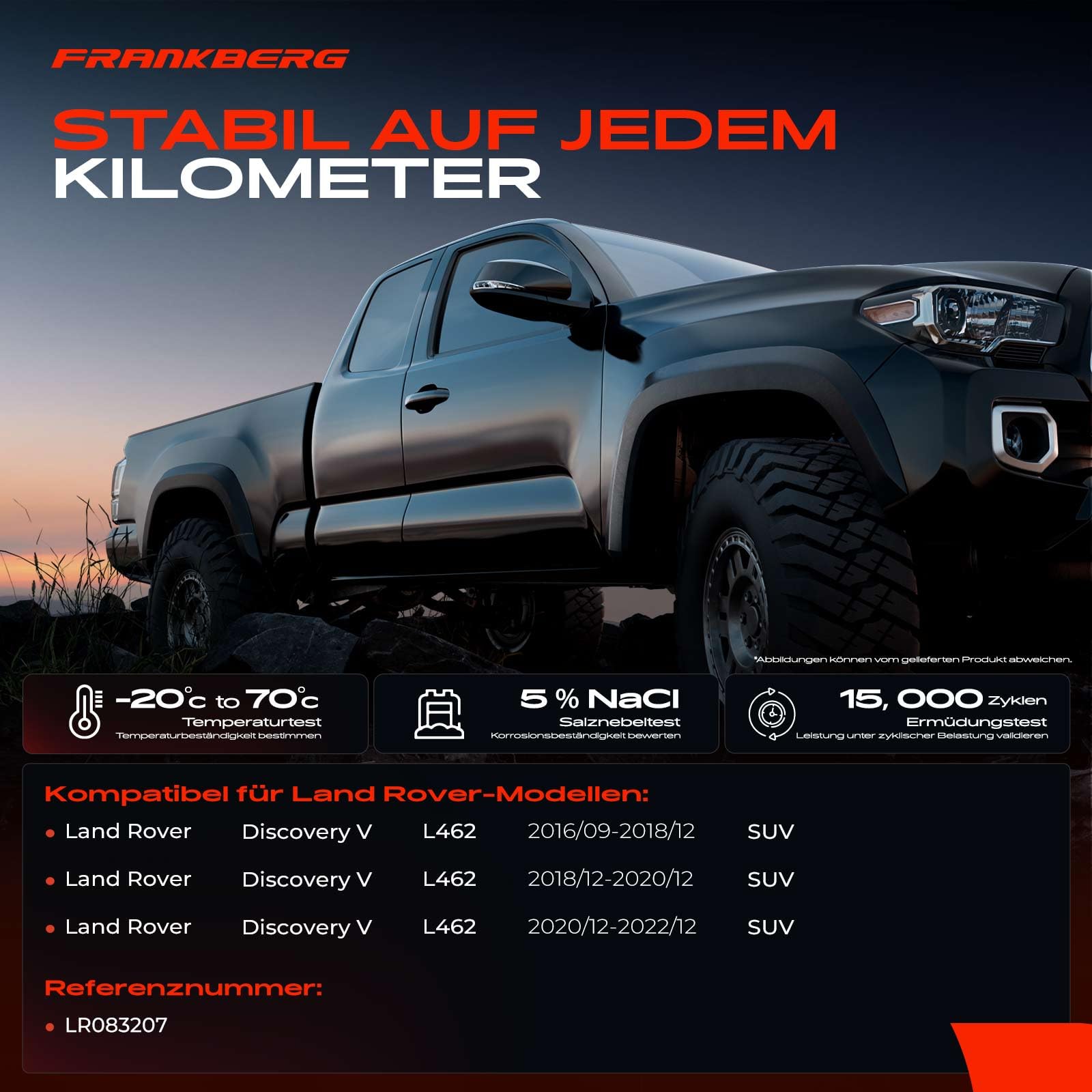 Frankberg Regulator szyby z silnikiem z tyłu z lewej strony Kompatybilny z Discovery V L462 SUV 2016-2021 LR083207