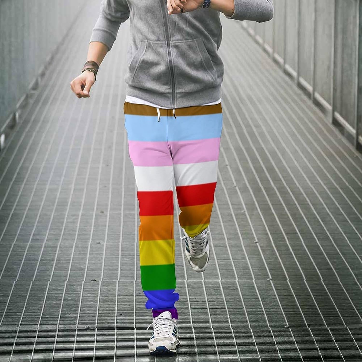 LGBT Rainbow Transgender Prides-Flag Men's Sweatpants Novelty Jogging Pants Sports Running Bottoms Trousers Women