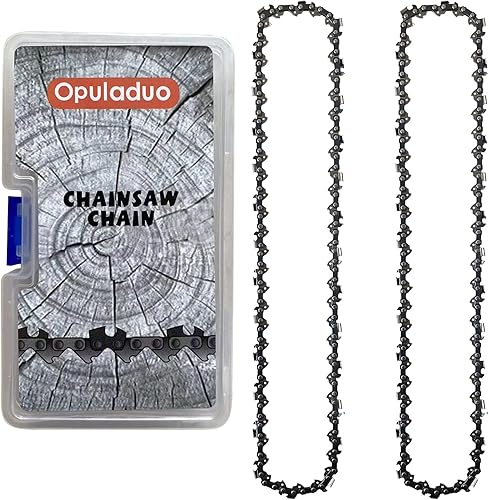 Miniatura 6 de Opuladuo 2 cadenas de motosierra de 16 pulgadas para Husqvarna 135, 240, 120 Mark II, cadena de repuesto para motosierra WEN 4017, 40417, 40417BT y