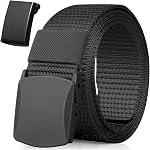 Ceinture de nylon, Hommes militaire tactique Breathable Ceintures, rapide à travers la sécurité de l'aéroport, Buckle en métal + boucle en plastique