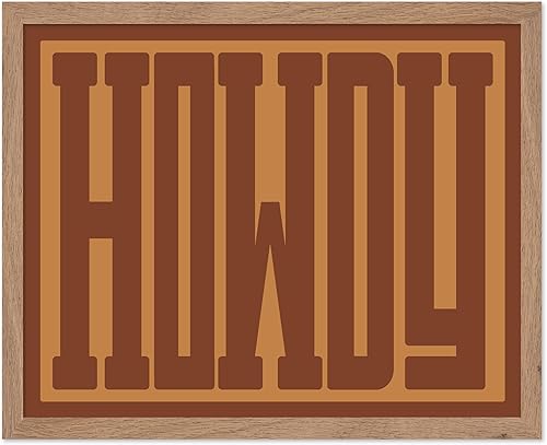 Miniatura 65 de Poster Master Howdy - Póster de tipografía beige retro, arte occidental, arte del salvaje oeste, arte moderno, regalo para hombres y mujeres,
