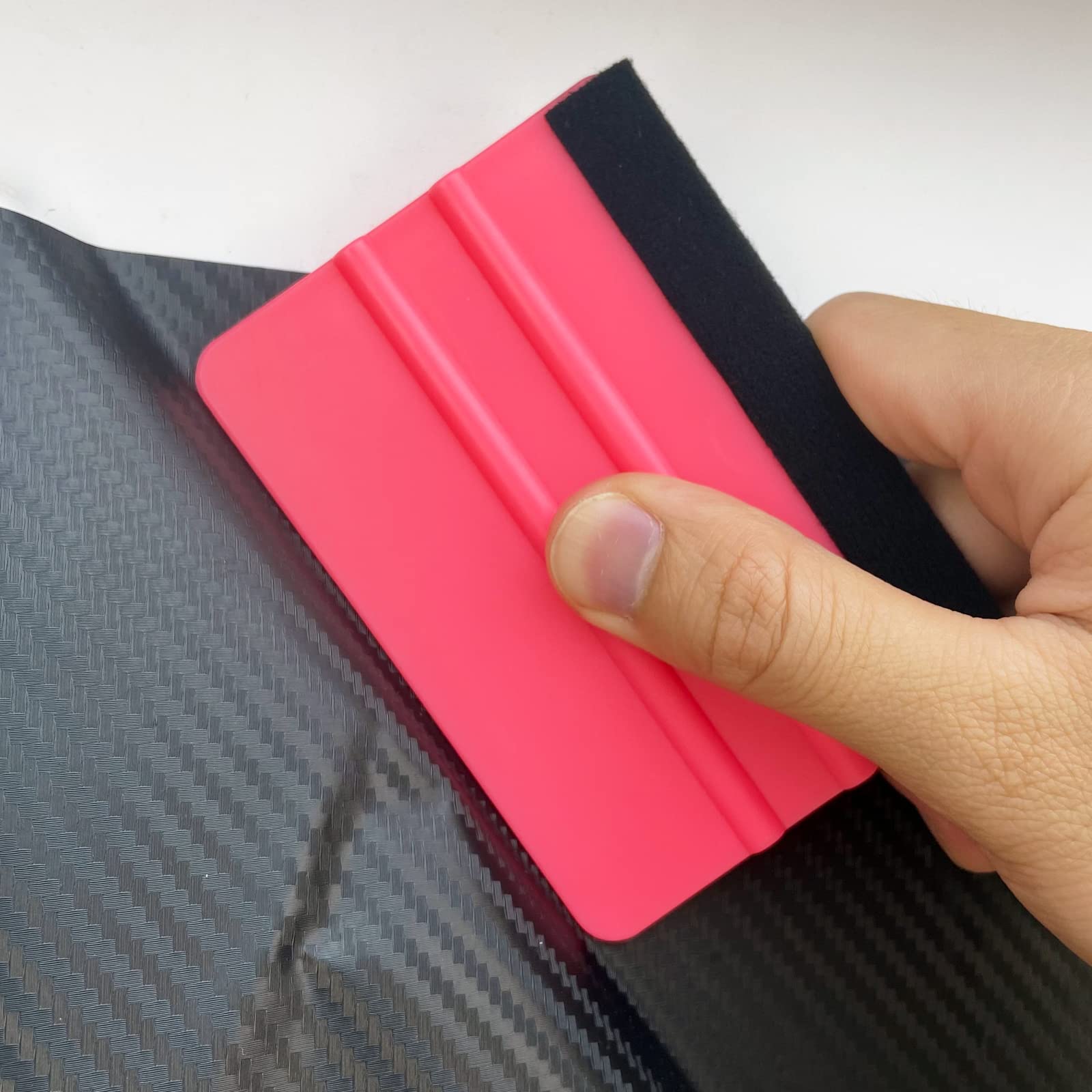 Umaki 21 cm duża plastikowa rakla winylowa owijka narzędzia tapeta gładsza, filcowa rakla do krawędzi, nie rysuje, z winylową ściągaczką 10 cm, aplikator do przyciemniania okien, do usuwania