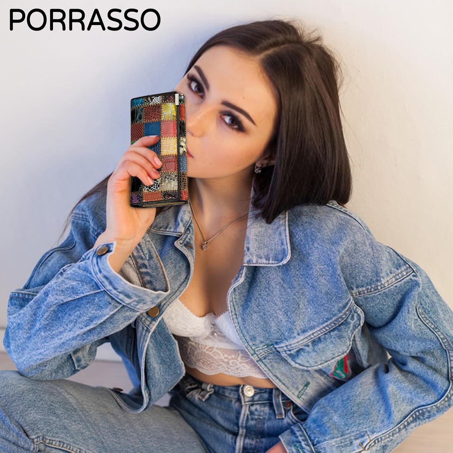 PORRASSO Women's Wallet Leather Colourful Purse Card Holder Organizer Ladies Wallet Coin Purse - Image 2