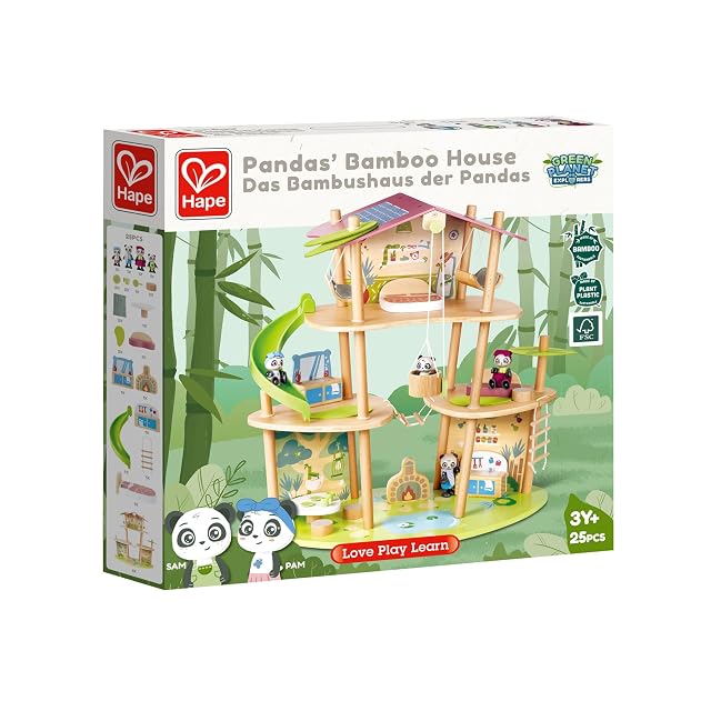 Foto 5 de 7 de Hape Casa de Bambú de los Osos Pandas