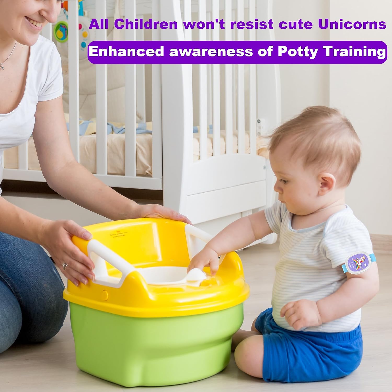 Fun Potty Training Watch for Children with 5 Music Playing & Timer Setting Toilet Training Timer (Unicorn Pink)