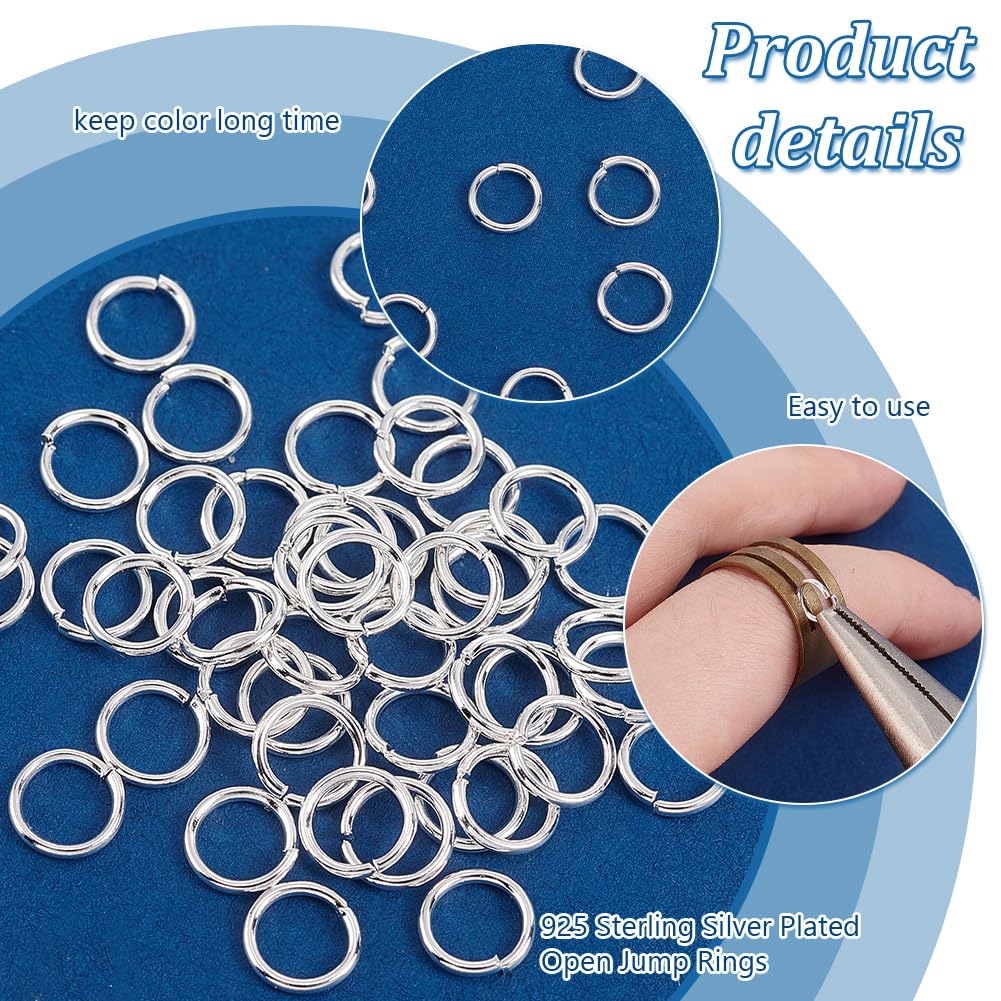 Anelli Di Salto In Argento 925 - 100 Pezzi Da 3mm Per Bracciali E Collane Fai Da Te