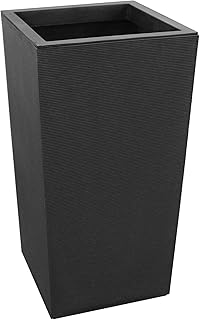 Tierra Verde Indoor & Outdoor Self-Watering Square Planter, Citadel Hori...