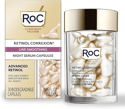 RoC Retinol Correxion Line Smoothing Night Serum Capsules, 30 Pcs