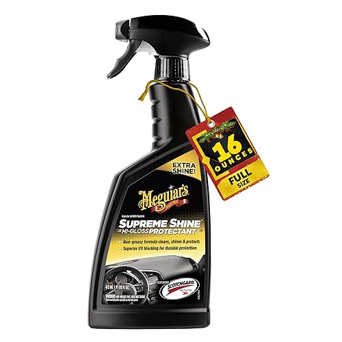 Meguiar's G4016 Supreme Shine Protectant, 16 Oz, Car Interior Cleaner/Protectant