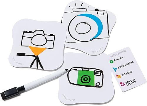 Miniatura 9 de Spin Master Games, Rough Shapes, juego de dibujo rápido para artistas y dibujantes de todos los niveles con indicaciones divertidas y desafiantes,