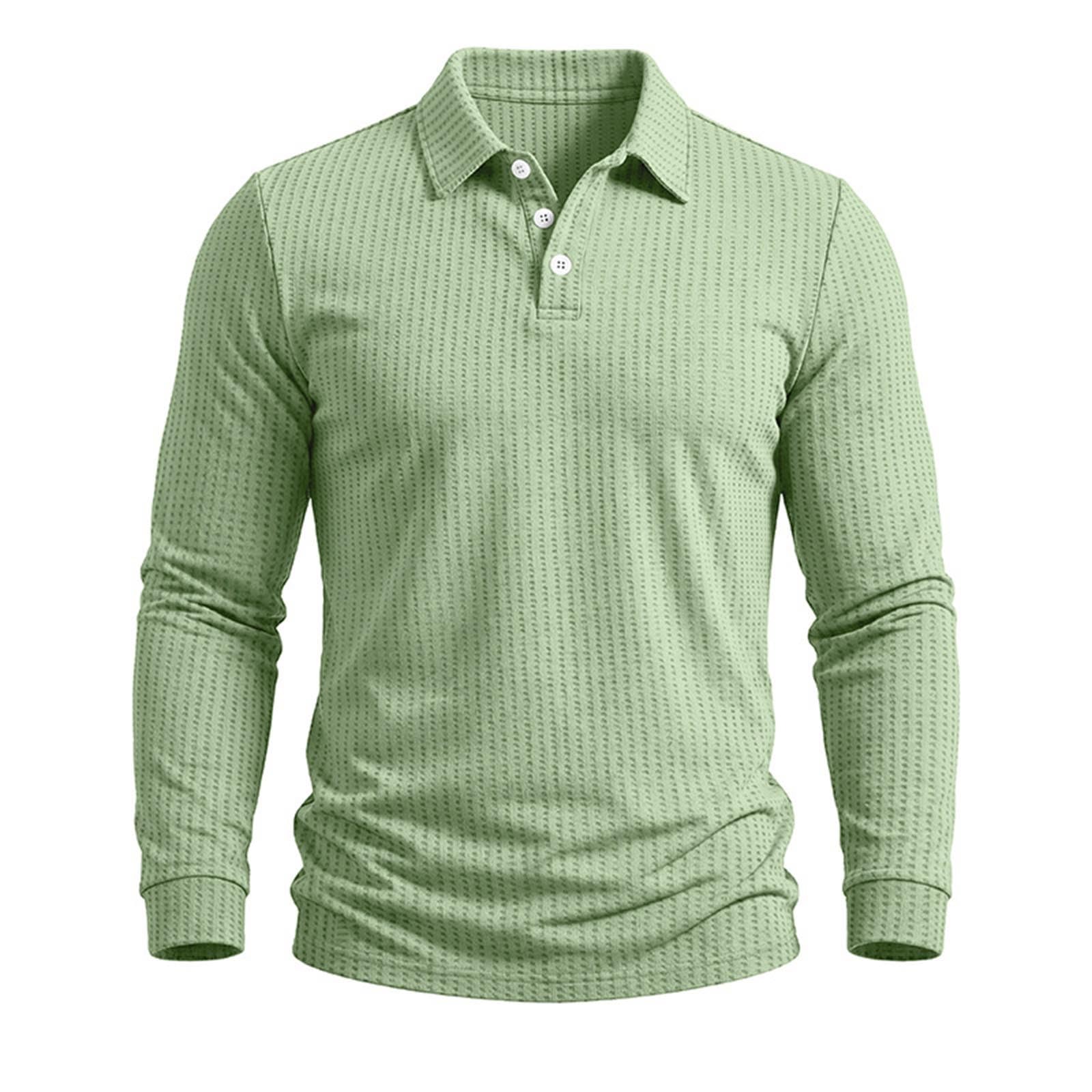 Polo à rayures verticales pour homme - Pull respirant à poignets côtelés