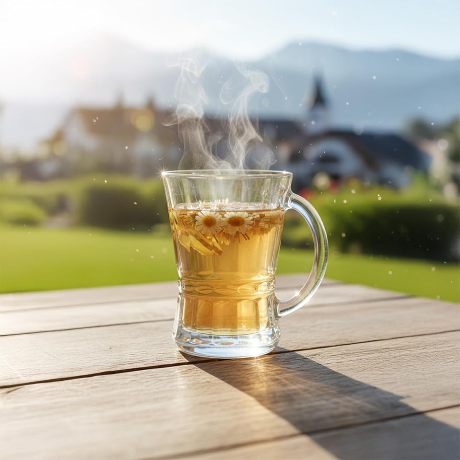 Clear Glass Coffee and Tea Cups with Handle, Set of 6, 5 oz (150 ml) Glass Mugs for Espresso, Cappuccino, Latte, Mocha, Macchiato, Hot and Cold Beverages, Turkish Tea Glasses, Dishwasher Safe - Image 3