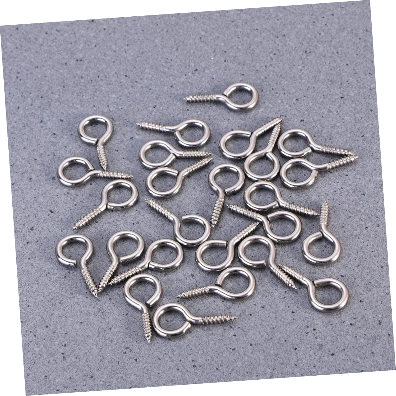 OSALADI Ergonomic Design 50pcs Screw Eye Pins Strong Structure for Jewelry Screw Eye ()