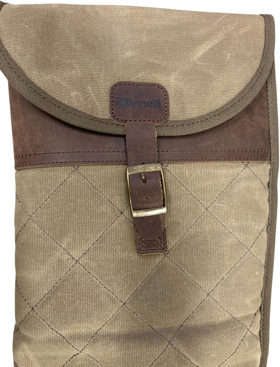Banded Benelli Lodge 53" Shotgun Waterfowl Gun Case – Olive Waxed Cotton, 600D Lining, Water-Resistant Zippers Compatible with Benelli and other Hunting Shotguns
