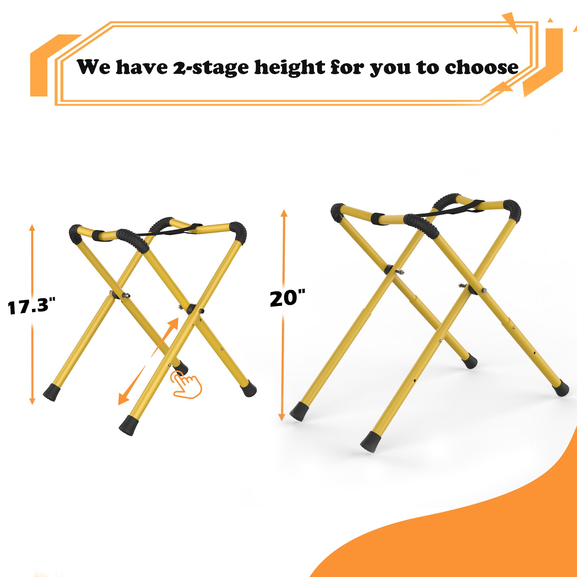 2 PACK Foldable Kayak Stand, Aluminum & Portable Racks