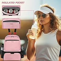 Vista 3 de Ytonet Tennis Bag Tennis Backpack for Women Men 2 Rackets with Insulated Pocket Ventilated Shoe Compartment