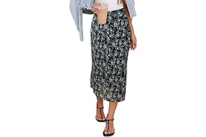 Women's Spring Skirt: Embrace Floral Elegance and Boho Chic