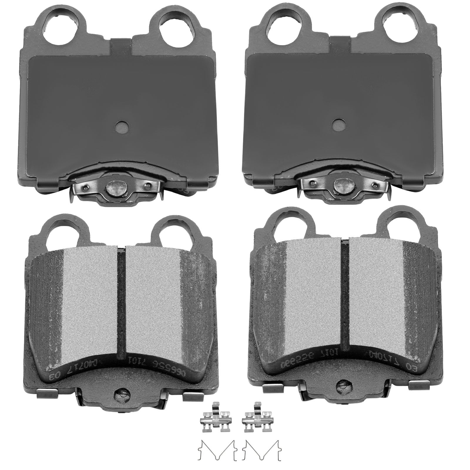 AUTOMUT - Ceramic Disc Brake Pads Rear D771 w/Hardware