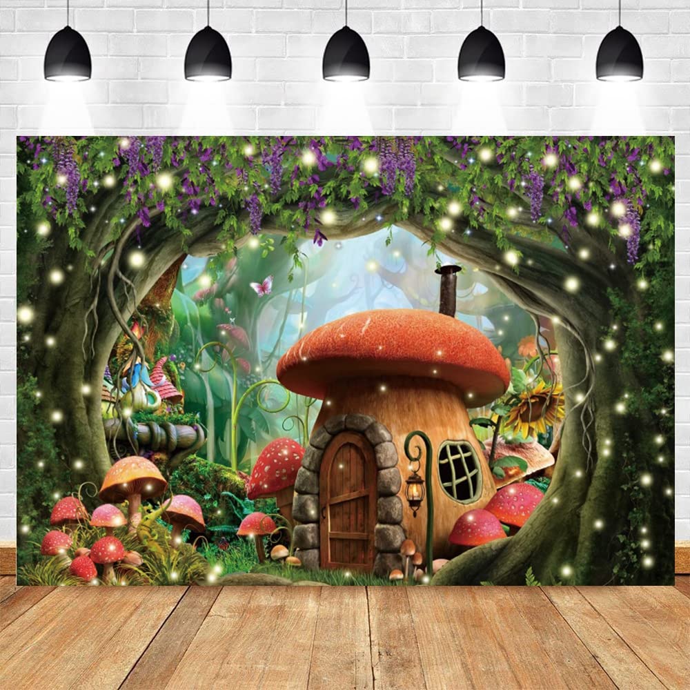 Enchanted Forests Backdrop 10x6.5ft Fantasy Fairy Tale Rattan Arch - View #8