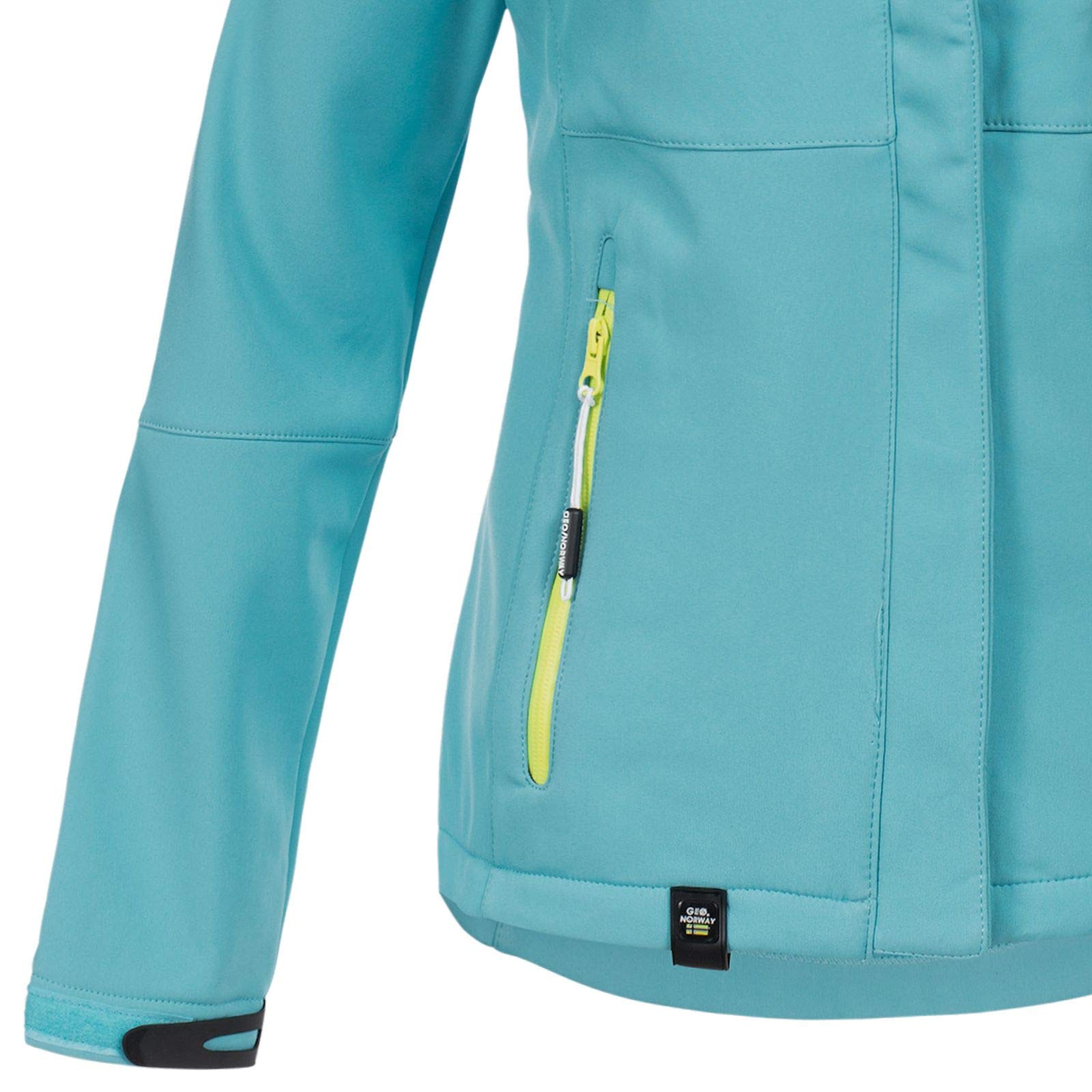 Geographical Norway Damen Softshell Jacke mit Kapuze Outdoor