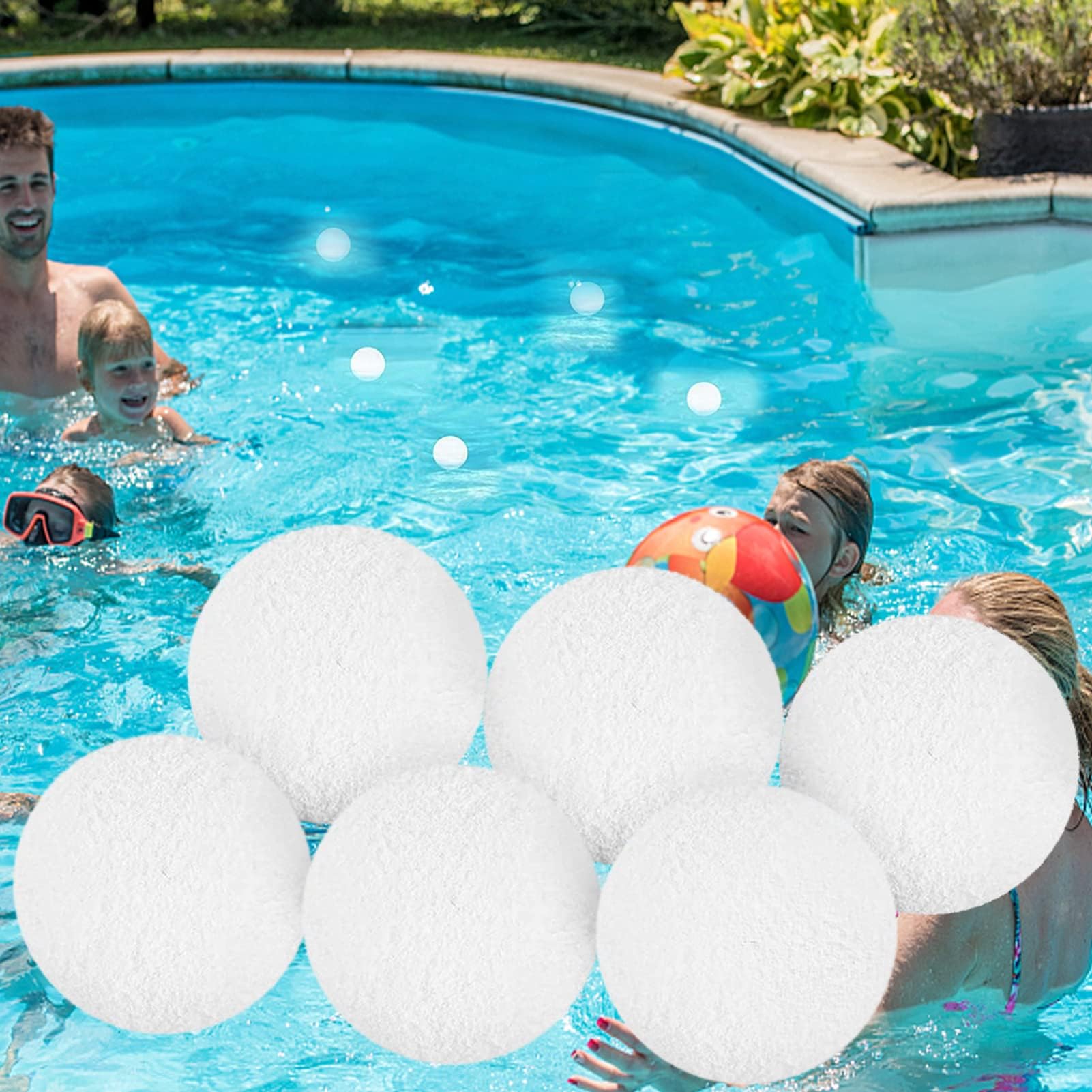 KASTWAVE Scum Balls for Spas and Hot Tubs, 8 PCS Pool Scum Absorber, 2024 Must-Have Oil Absorbent Sponge, Floating Hot Tub Cleaner Accessories for Swimming Pools, Hot Tub, and Spas