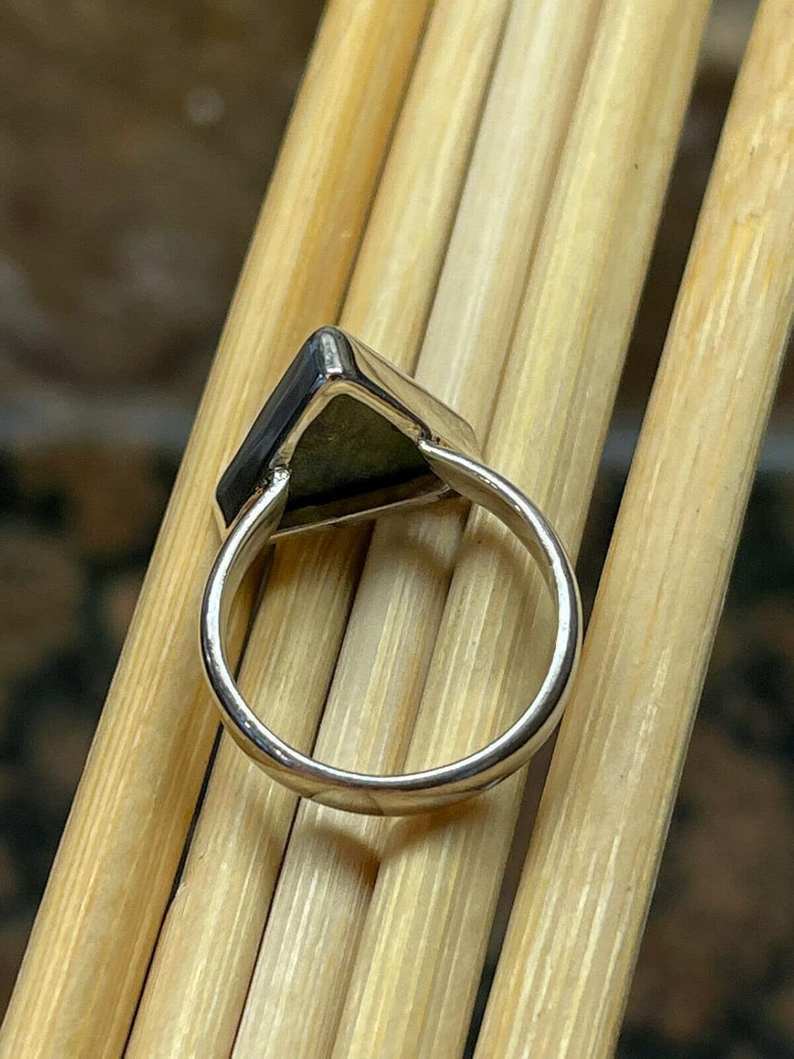 Natural Ruby in Fuchsite 925 Solid Sterling Silver Ring Size 5 - Image 4