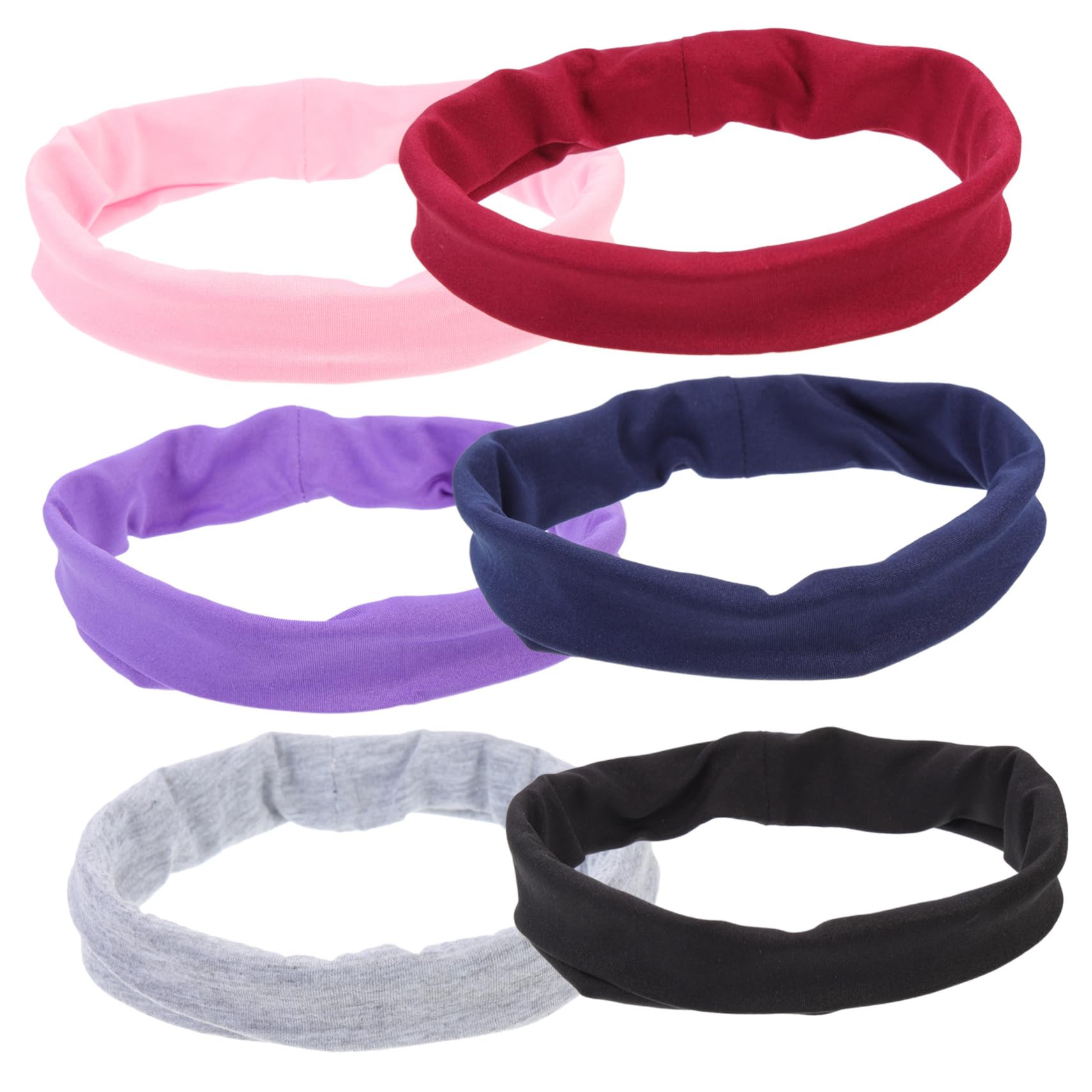 Happyyami 18stücke Elastisches Yoga-Stirnband rutschfeste Schweißbänder Für Sport Yoga Fitness Und Laufen Hochwertige Atmungsaktive Und Bequeme Kopfband Für Damen Farben