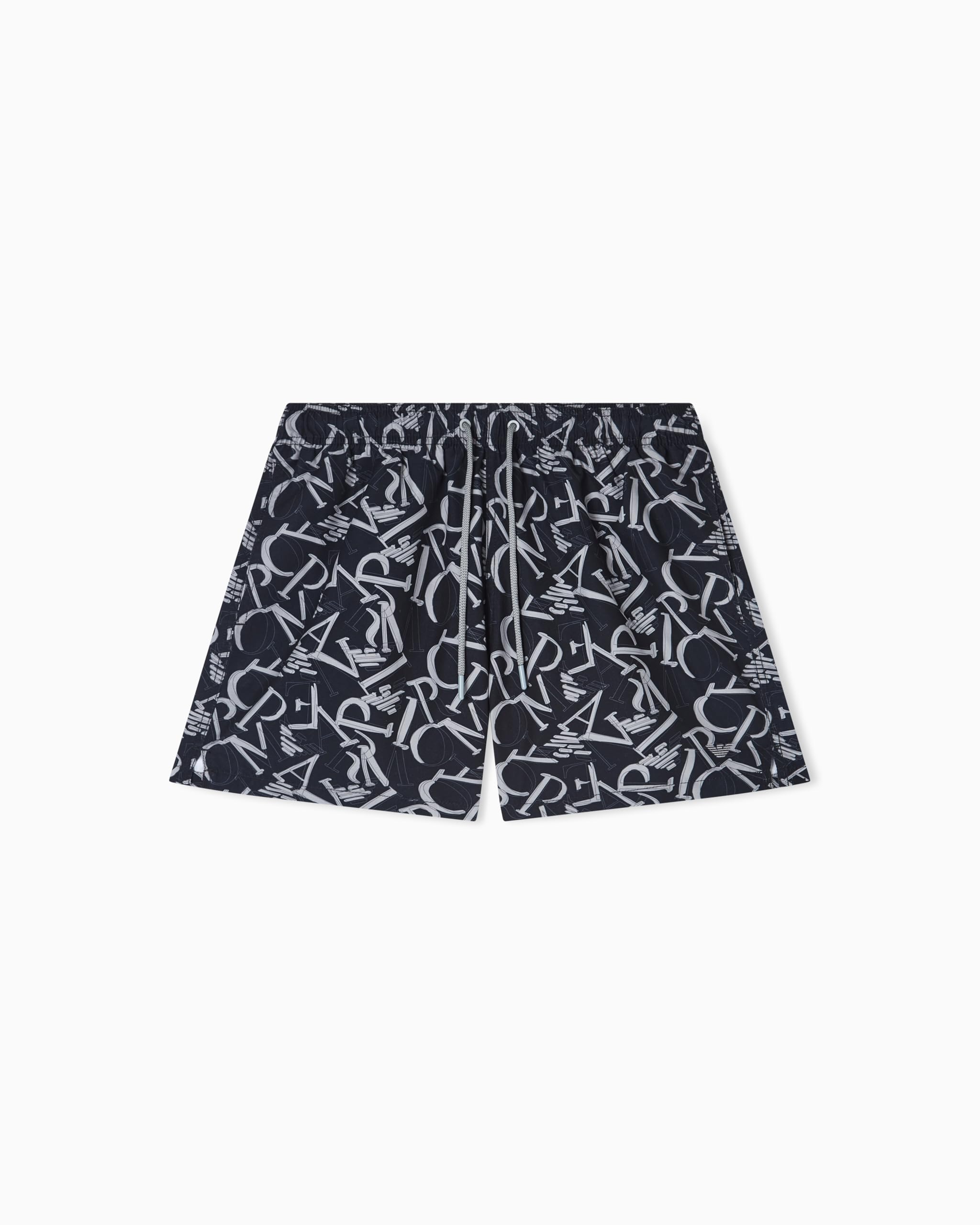 Emporio Armani Men's All Over Logo Boxer Black L