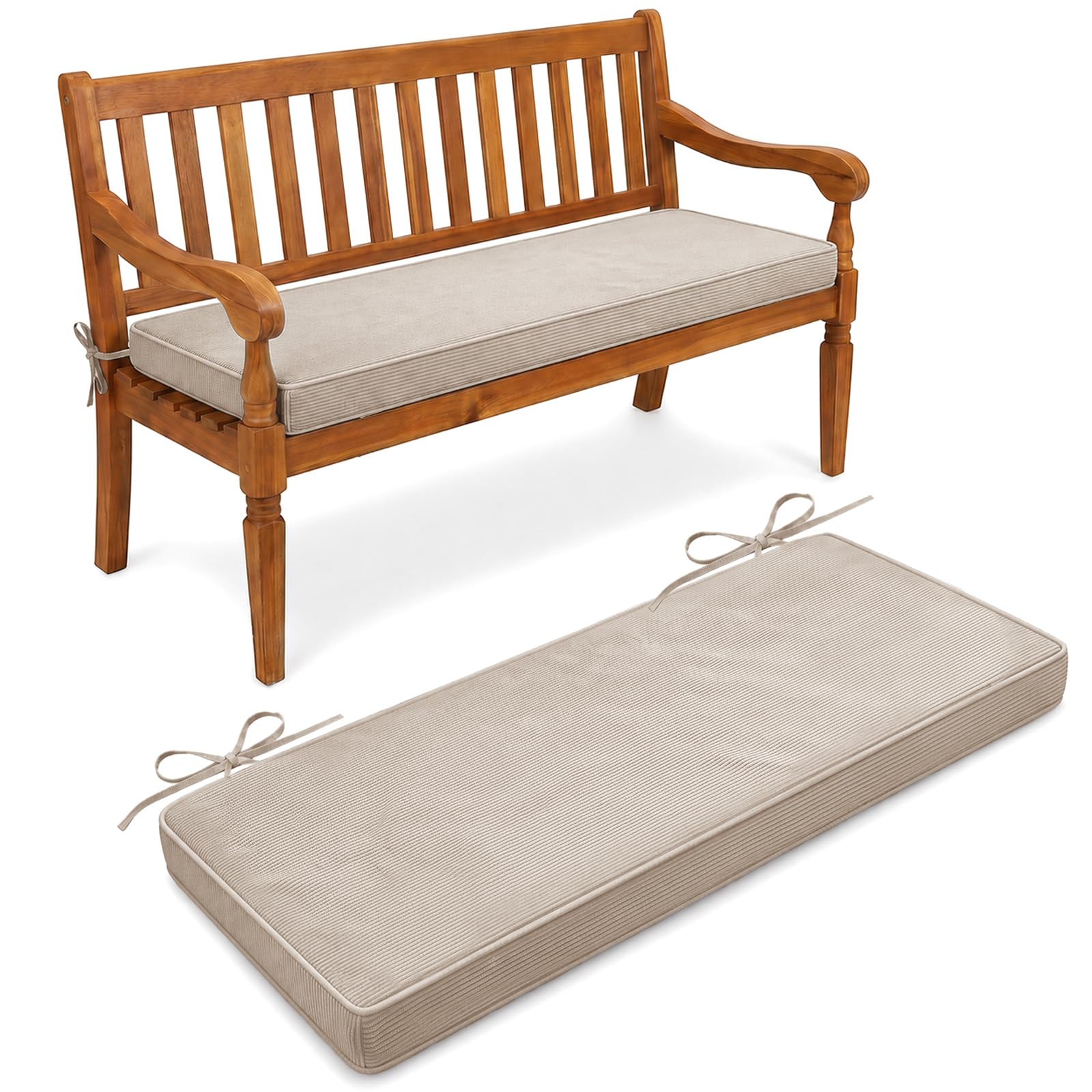 Bench Seat Cushion/Outdoor - Non-Slip Window Seat Cushions for Bay Windows