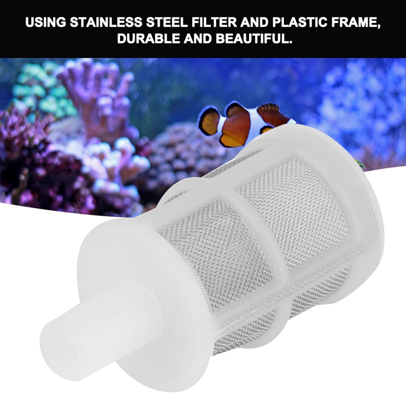 Kit de Filtration pour Pompe à Eau d'Aquarium, 10 Pièces, Crépine et Filtre pour Tuyaux 7mm et 10mm