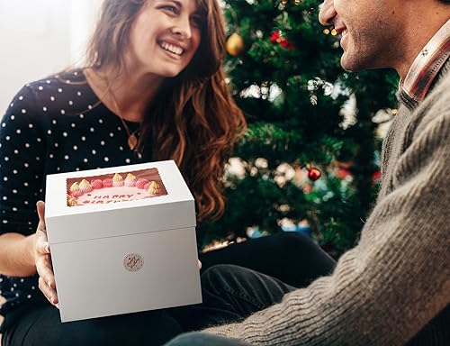 Miniatura 8 de Kootek 15 cajas para tartas, caja de pastel de 10 x 10 x 8 pulgadas de alto con ventana, cajas blancas de panadería, cajas grandes para hornear