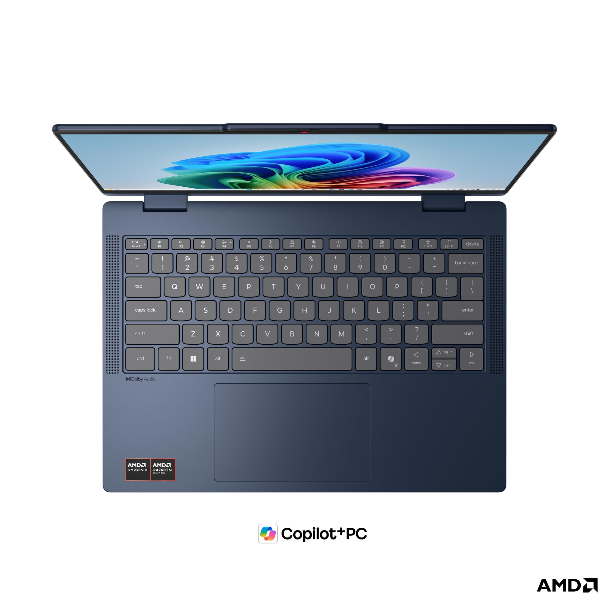 Lenovo IdeaPad 5 2in1 Laptop | 14" WUXGA Touch Display | AMD Ryzen 7 250 | 16GB RAM | 512GB SSD | AMD Radeon 780M | Windows 11 | QWERTZ | exkl. Farbe in Cosmic blau | 3 Monate Premium Care