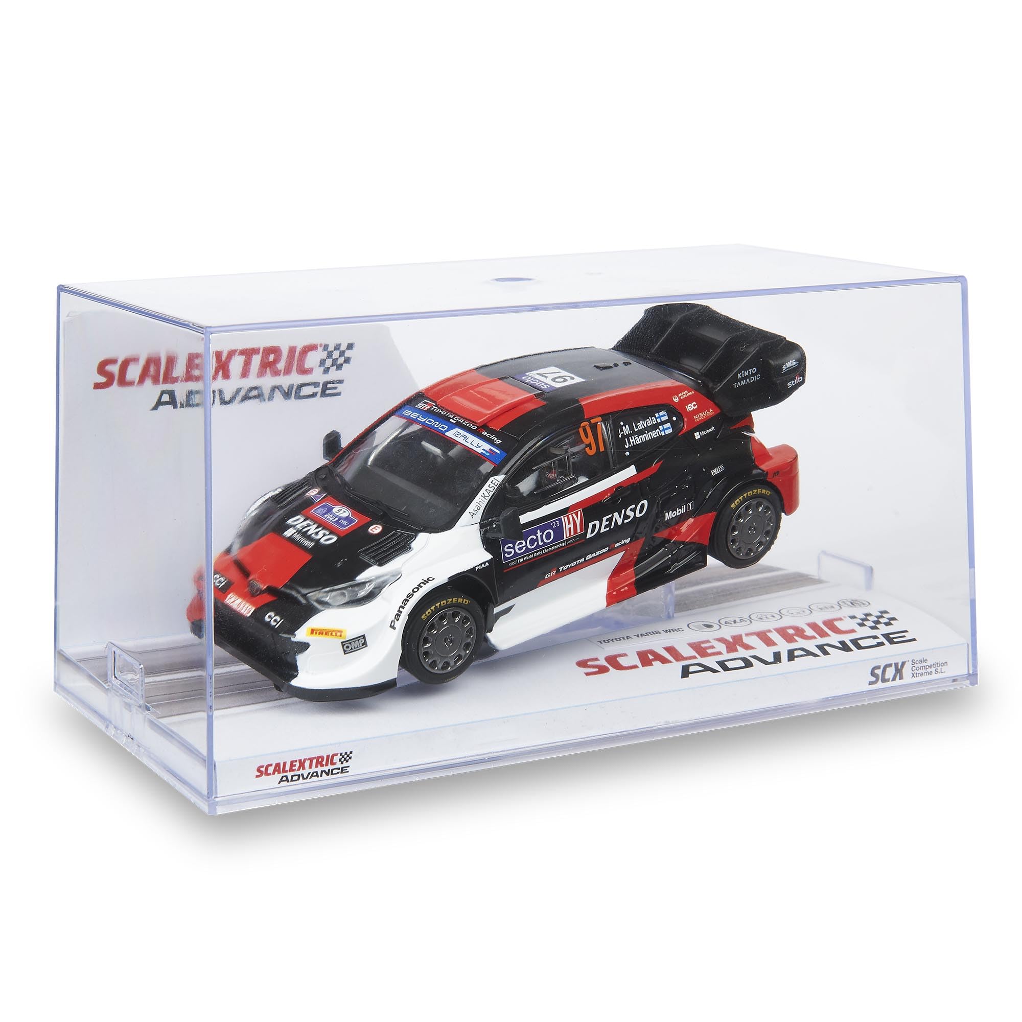 SCALEXTRIC - Advance Racing Vehicle - Automat samochodowy - Skala 1:32 (Toyota Yaris WRC - Latvala Finland '23)