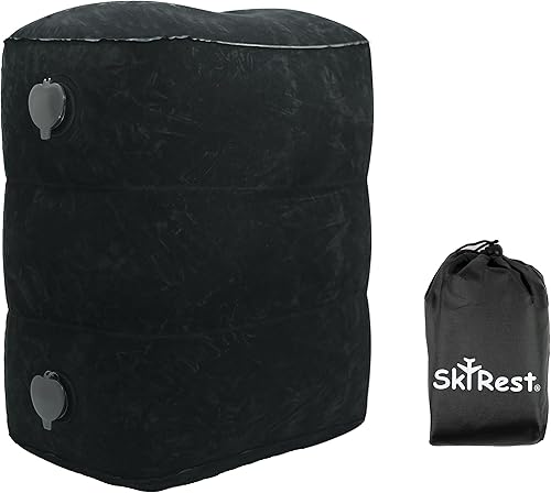 Miniatura 9 de Almohada inflable para reposapiés para viajes en avión - Reposapiernas ajustable para vuelos largos, extensor de asiento de avión para bebéniño