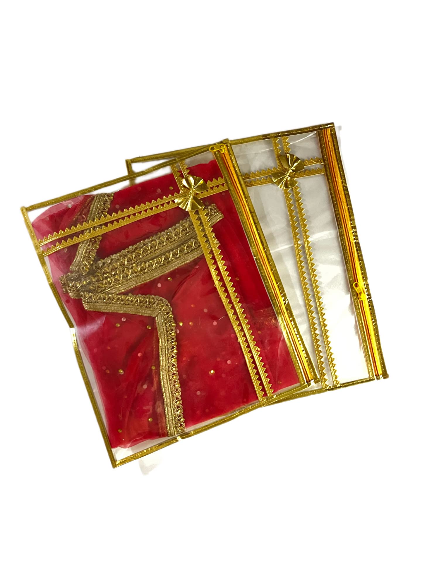 DBRANDY Single Packing Cloth Cover Bag for Storage/Gifting/organizing wardrobes/Wedding Saree Packing Bags (Red-Gold, Pack of 4) (B0BHT5R1KN) Amazon Price History, Amazon Price Tracker