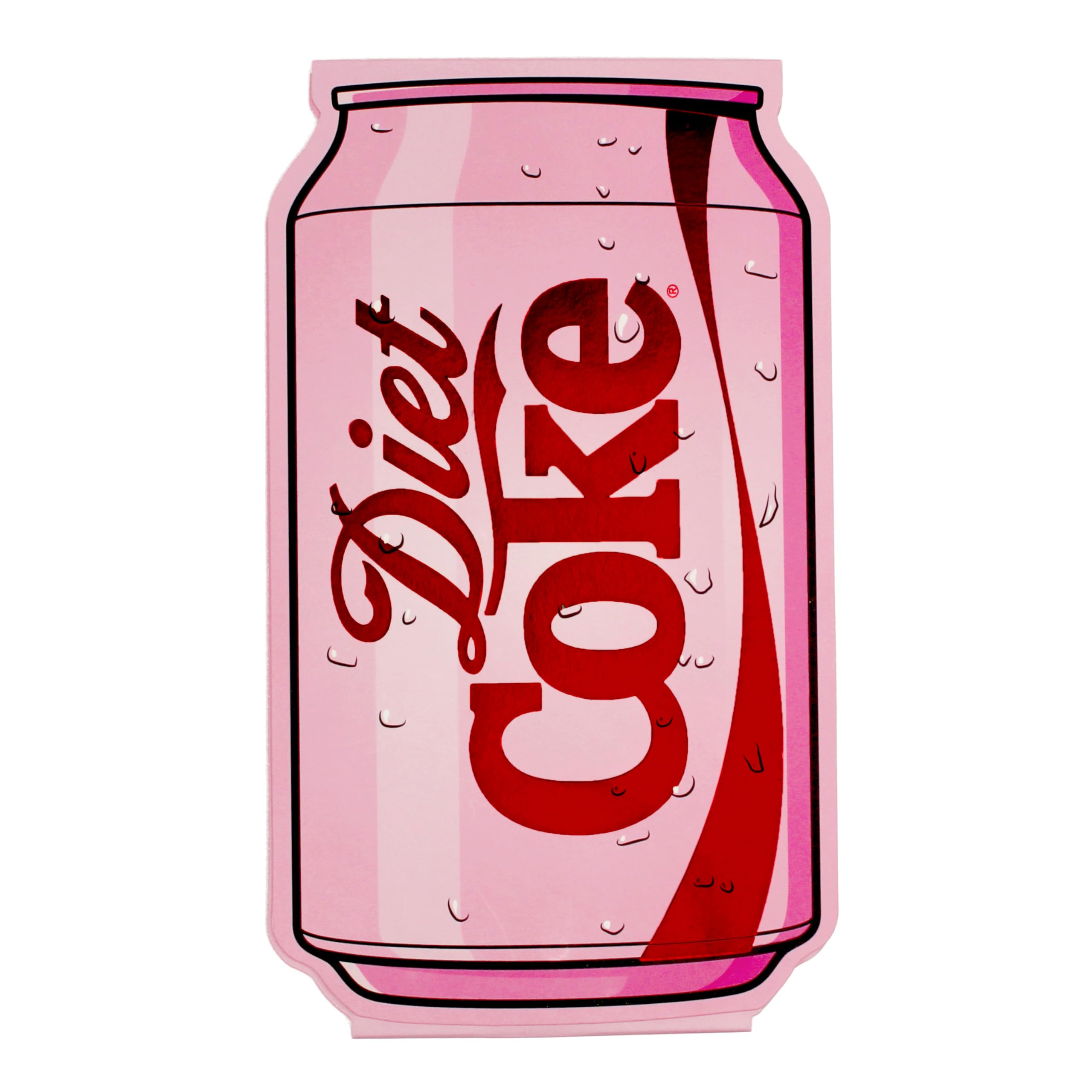 CrownJewlz Coca-Cola Diet Coke Spiral Journal with Folding Pocket Notepad, Bows and Glitter Can Pattern, Pink and Shiny Red Can, Cute Aesthetic for Travel, School, Office, and Daily Writing