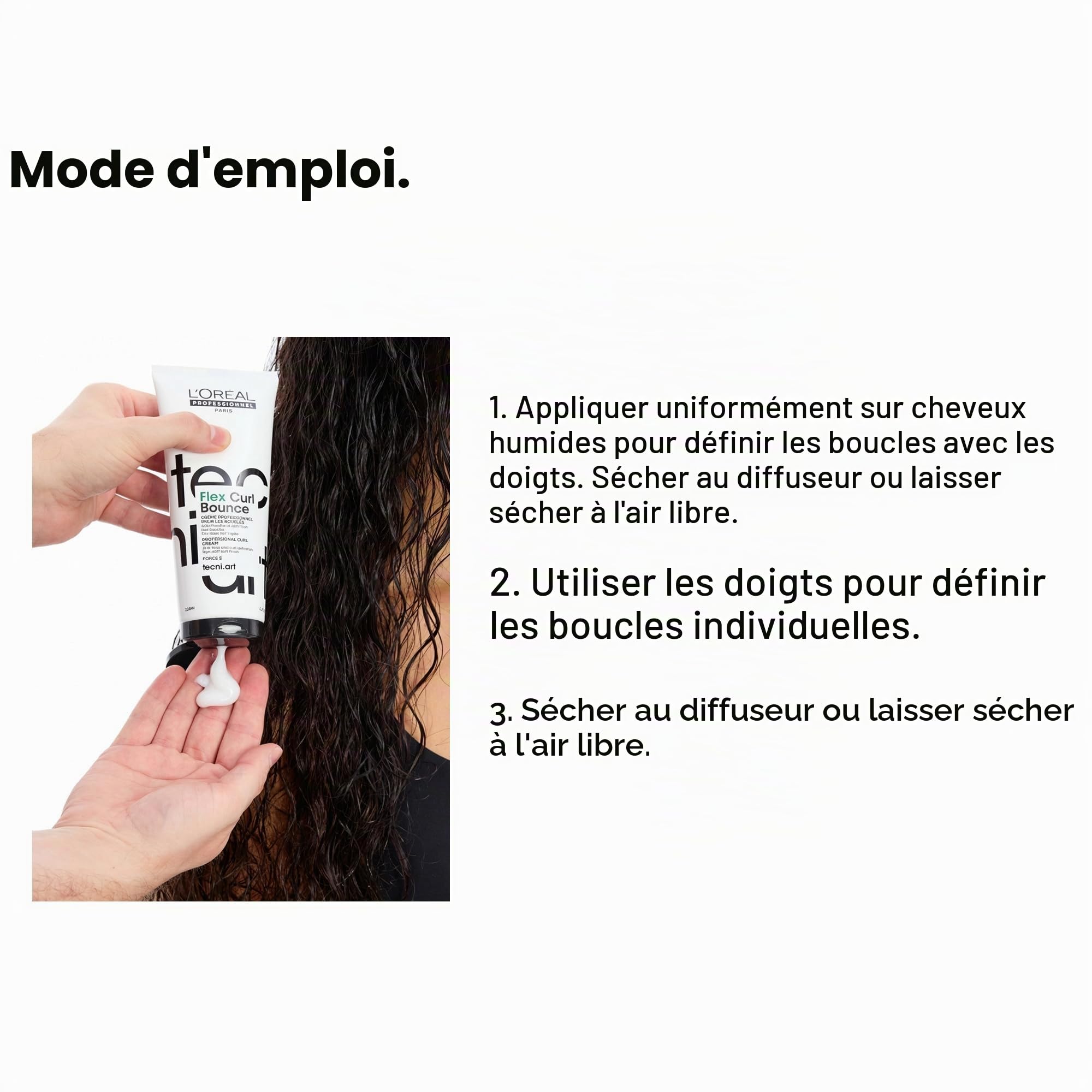 L'Oréal Professionnel Tecni.Art Flex Curl Bounce Crème coiffante pour des boucles définies Avec fibres pour une forme flexible sans coller, Tecni.Art Flex Curl Bounce