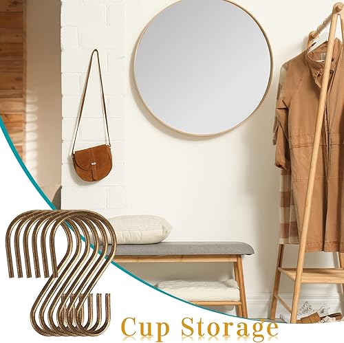 Miniatura 7 de Sratte Mini gancho en S de Navidad de 1 pulgada, ganchos de metal para colgar en forma de S, ganchos de alambre de hierro en forma de S, mini